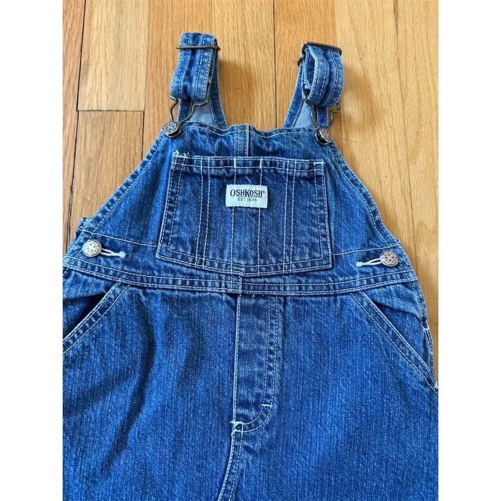OshKosh B'gosh Vintage Denim Skirtall 18-24M Unisex Toddler Blue